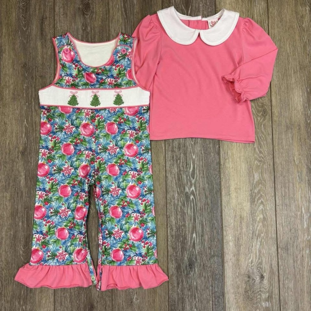 Pink and Floral Kids Outfit Set